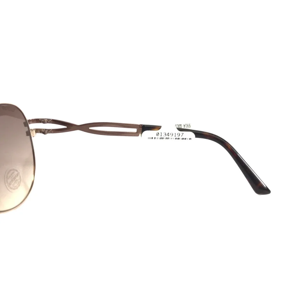 Bebe Sunglasses BB7200 710 GOLD Brown Aviator Frames with Brown Gradient Lenses